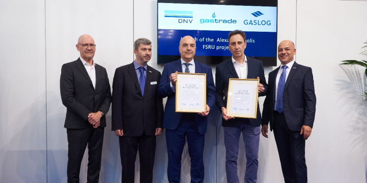 Τις εταιρείες Gastrade & GasLog βράβευσε ο ανεξάρτητος διεθνής νηογνώμονας DNV για τη μονάδα FSRU Αλεξανδρούπολης