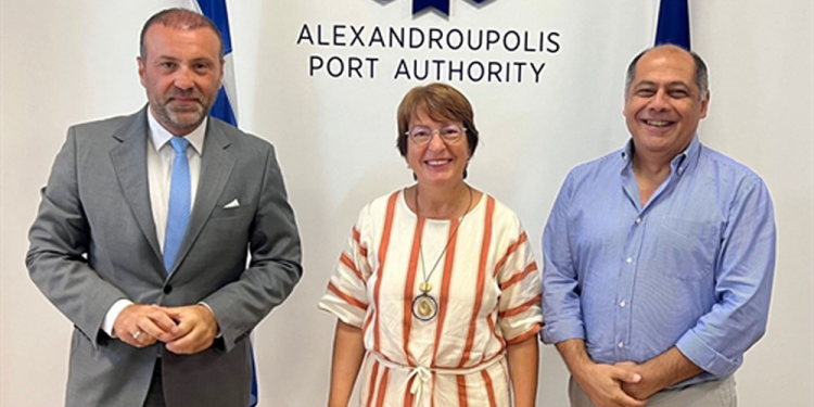 Επίσκεψη της βουλευτού της Γαλλικής Εθνοσυνέλευσης Μαριέττας Καραμανλή στην ΟΛΑ Α.Ε.