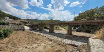 Αποκαθίστανται οι καταστροφές της γέφυρας στο Δ.Ε Τραϊανούπολης [Φώτο]