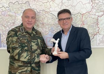 Εθιμοτυπική συνάντηση Αντιπεριφερειάρχη Έβρου με το Διοικητή Δ’ Σ.Σ.