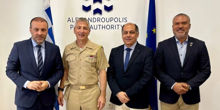 Λιμένας Αλεξανδρούπολης: Σύσκεψη με τον Ακόλουθο Άμυνας της Πρεσβείας των ΗΠΑ στην Ελλάδα