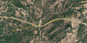 Εντοπισμός 7 “περίεργης γραμμικής διάταξης” εστιών φωτιάς/θερμών σημείων Β.Α. της “Αλεξανδρούπολης, από δορυφόρους της “Nasa”