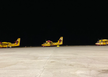 Αεροδρόμιο Αλεξανδρούπολης: Τα Canadair [CL-415] έτοιμα για την αυριανή “μάχη με τις φλόγες