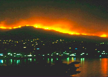 Πυρκαγιά στη Θάσο – Επιχειρούν επίγειες και ενάεριες δυνάμεις