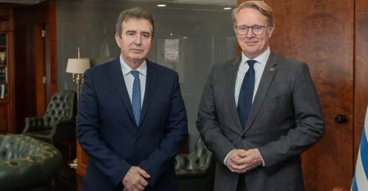 Συνάντηση του Υπουργού Προστασίας του Πολίτη, Μ. Χρυσοχοϊδη με τον εκτελεστικό διευθυντή της Frontex, H.Leijtens