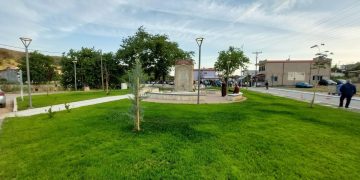 Εγκαινιάστηκε η ανακαινισμένη πλατεία στα Λουτρά Τραϊανουπόλεως