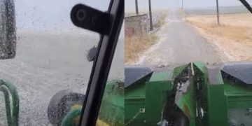 Έντονες χαλαζοπτώσεις και καταστροφές σε καλλιέργειες στον Βόρειο Έβρο