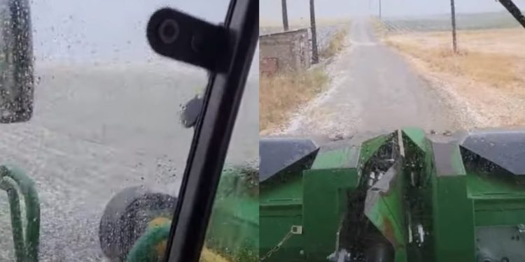 Έντονες χαλαζοπτώσεις και καταστροφές σε καλλιέργειες στον Βόρειο Έβρο