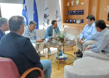 Συνάντηση Εργασίας δημάρχου Γιάννη Ζαμπουύκη με υπουργό Εσωτερικών, Θεόδωρο Λιβάνιο