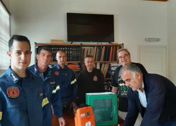 Με νέα υλικά και υπερσύγχρονο απινιδωτή το Πυροσβεστικό Σώμα Σαμοθράκης