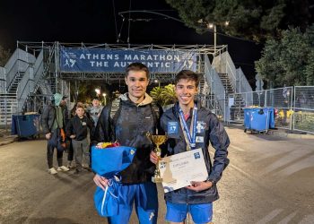 Χρυσός o αθλητής του Πολυνίκη Ορεστιάδας, Γιώργος Μανουσίδης στο Universities Night Run