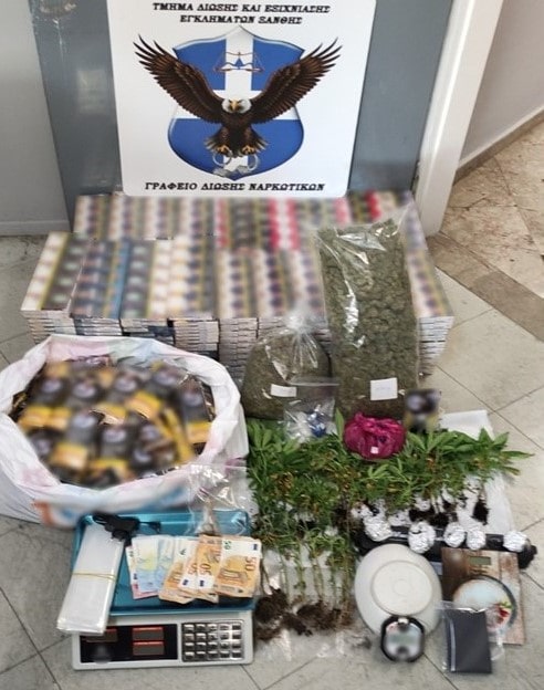 Κατασχεμένα ναρκωτικά και λαθραία προϊόντα από επιχείρηση της Αστυνομίας στην Ξάνθη