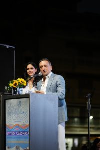 Ο δήμαρχος Αλεξανδρούπολης Γιάννης Ζαμπούκης σε ομιλία κατά την έναρξη της Ναυτικής Εβδομάδας.