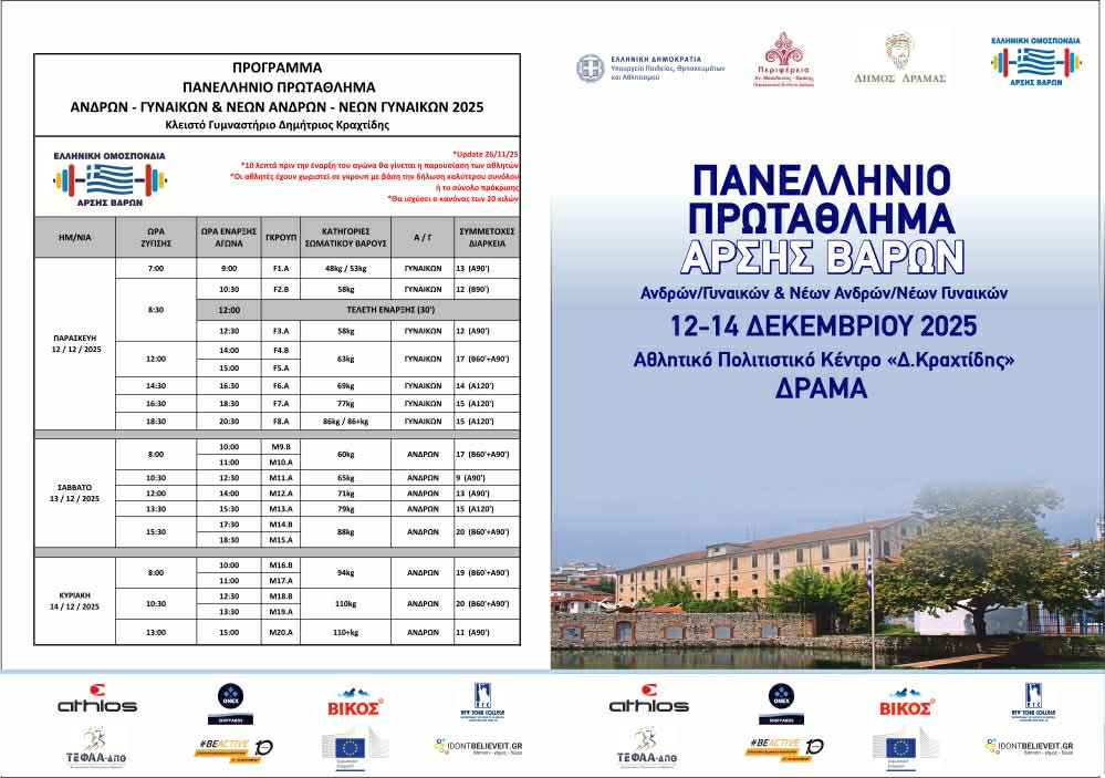 Πρόγραμμα Αγώνων