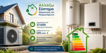 Ενίσχυση στο πρόγραμμα «Αλλάζω Σύστημα Θέρμανσης και Θερμοσίφωνα»