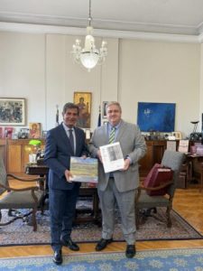 Συνάντηση του Υφυπουργού Εσωτερικών Μακεδονίας-Θράκης με τον νέο Γενικό Πρόξενο των ΗΠΑ στη Θεσσαλονίκη
