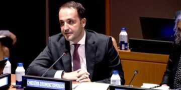 Ο Χρήστος Δερμεντζόπουλος στην εκδήλωση Ελλάδας–Ινδίας στον ΟΗΕ